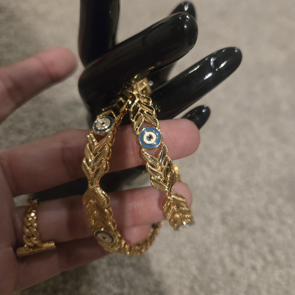 22kgp Dubai Jewelry Gold Evil Eye Bracelet